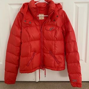 Hollister Puffer Jacket with hoodie